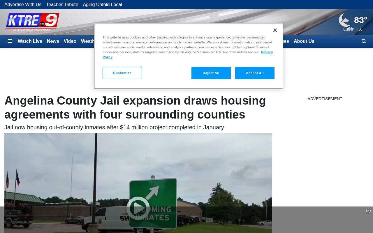 Angelina County Jail Newton County housing and release arrangement