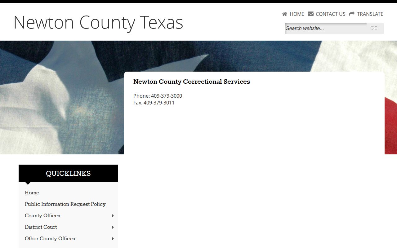 Newton County Jail correctional services release contact